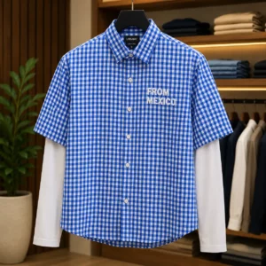 Men’s Checked Layered Shirt | Trendy Casual Checkered Cotton Shirt | Streetwear Fashion Collection
