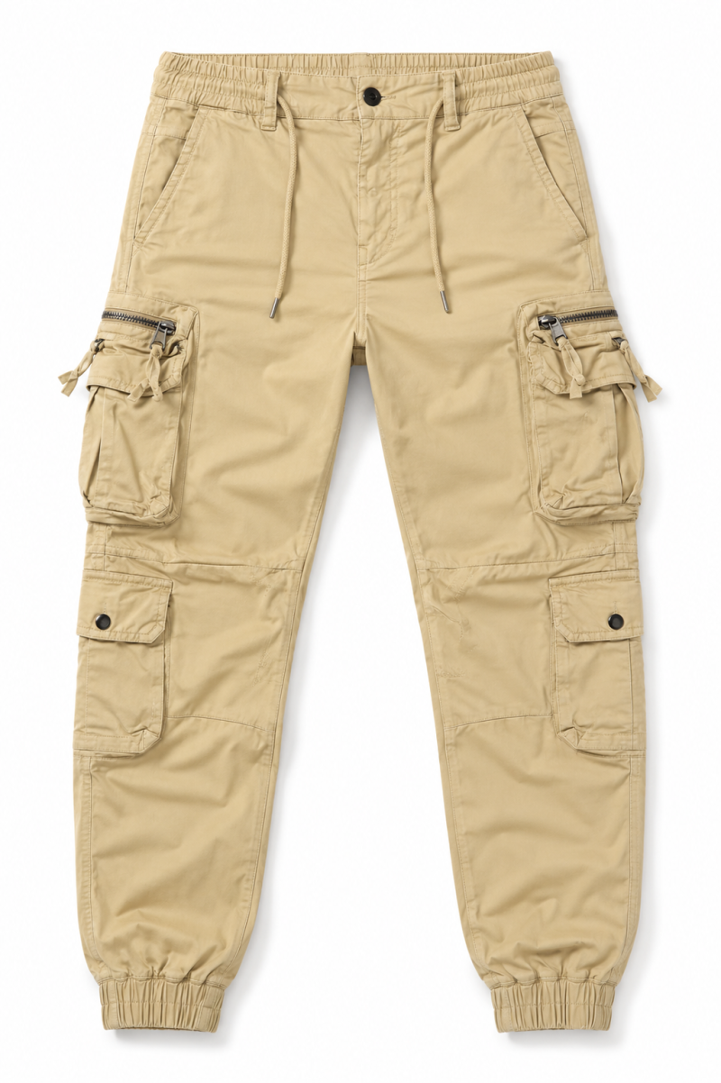 thumb_6a11239f71ddd.png Men's Beige Tactical Cargo Joggers – Premium Streetwear Pants